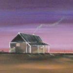 Aussie Hut Acrylic On Canvas