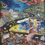 Bitch World Headquarters Oils On Hessian