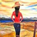 The Girl From Headlams Farm Acrylic On Canvas