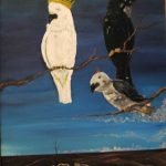 The Unlikly Pair Acrylic On Canvas